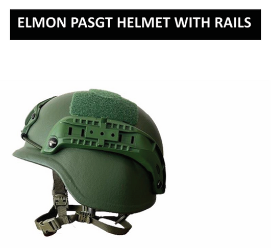 Elmon Pasgt Helmet With Rails