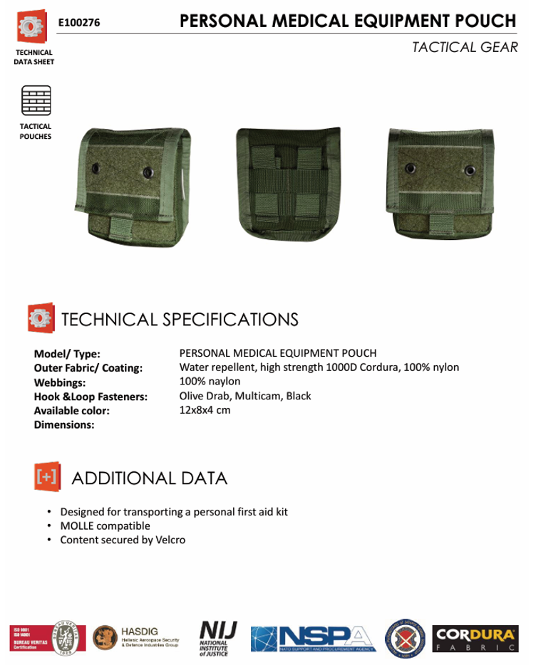 Personal Medical Equipment Pouch