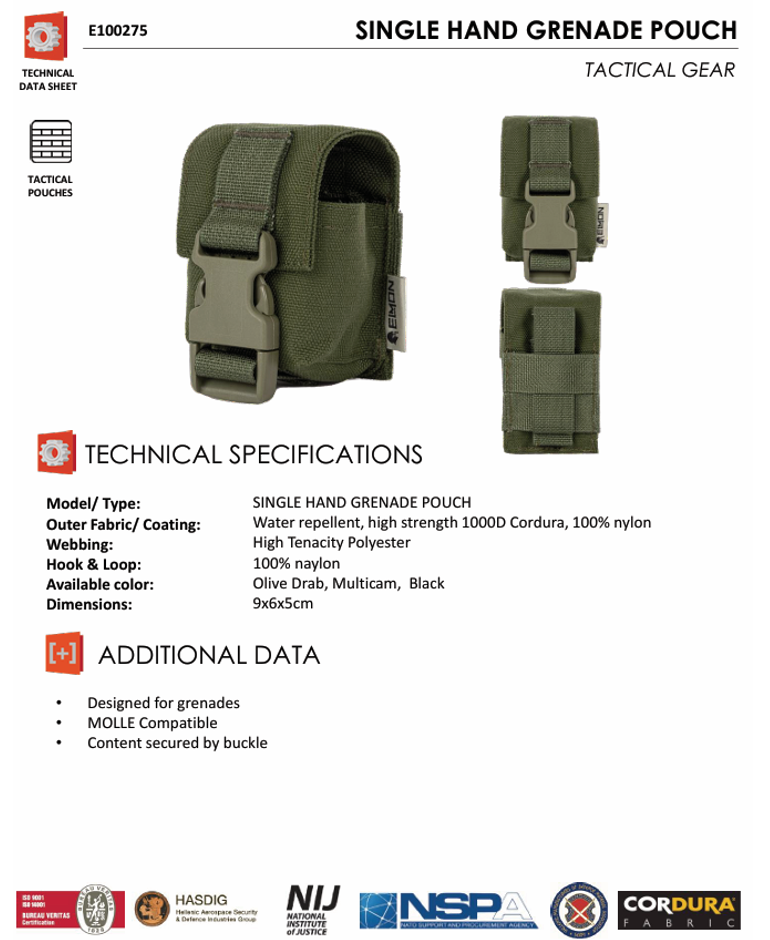 Single Hand Grenade Pouch