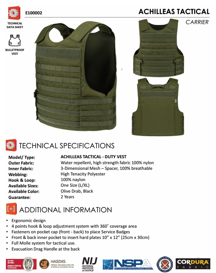 Achilleas Tactical Carrier