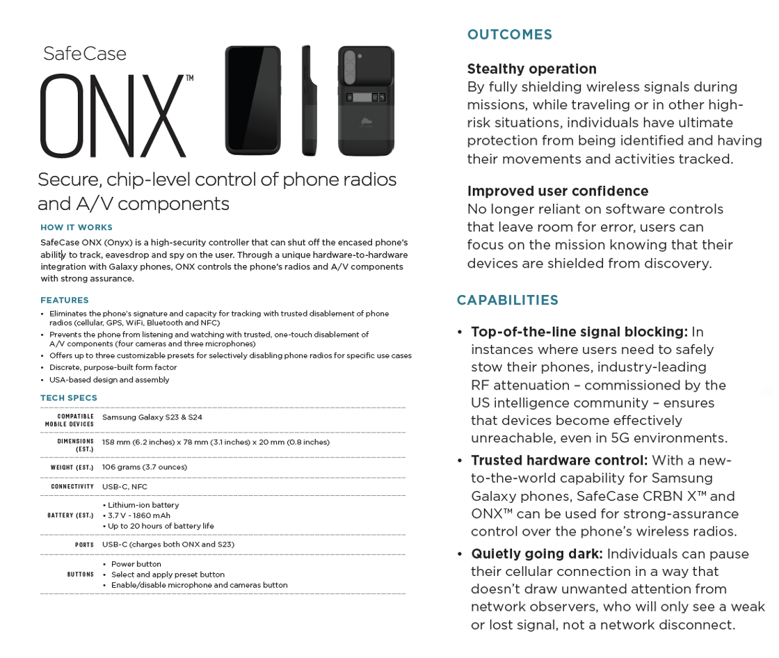 SafeCase ONX (Onyx)